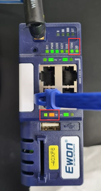 Connected modem